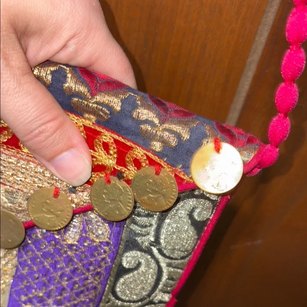 Handmade bohemian embroidered Patchwork Women's Bag